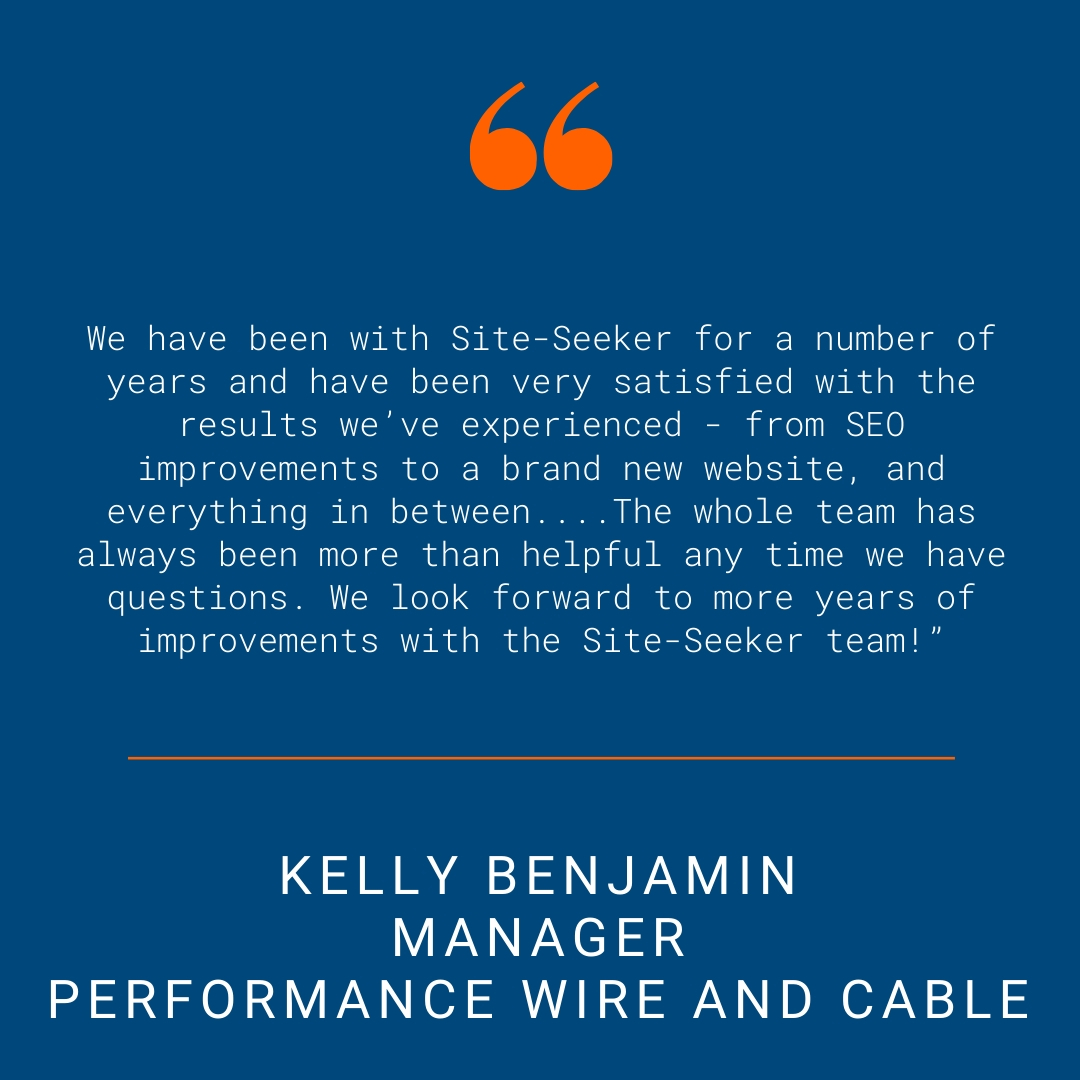 Performance Wire and Cable - Testimonial Quote for SSI Website