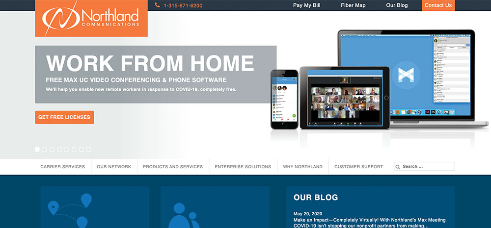 Northland-Homepage-Screenshot