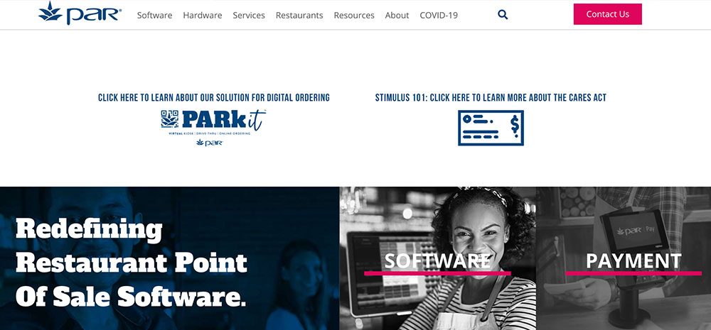 PAR-Homepage-Screenshot