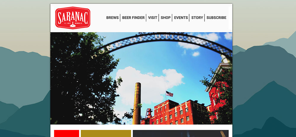 Saranac-Homepage-Screenshot