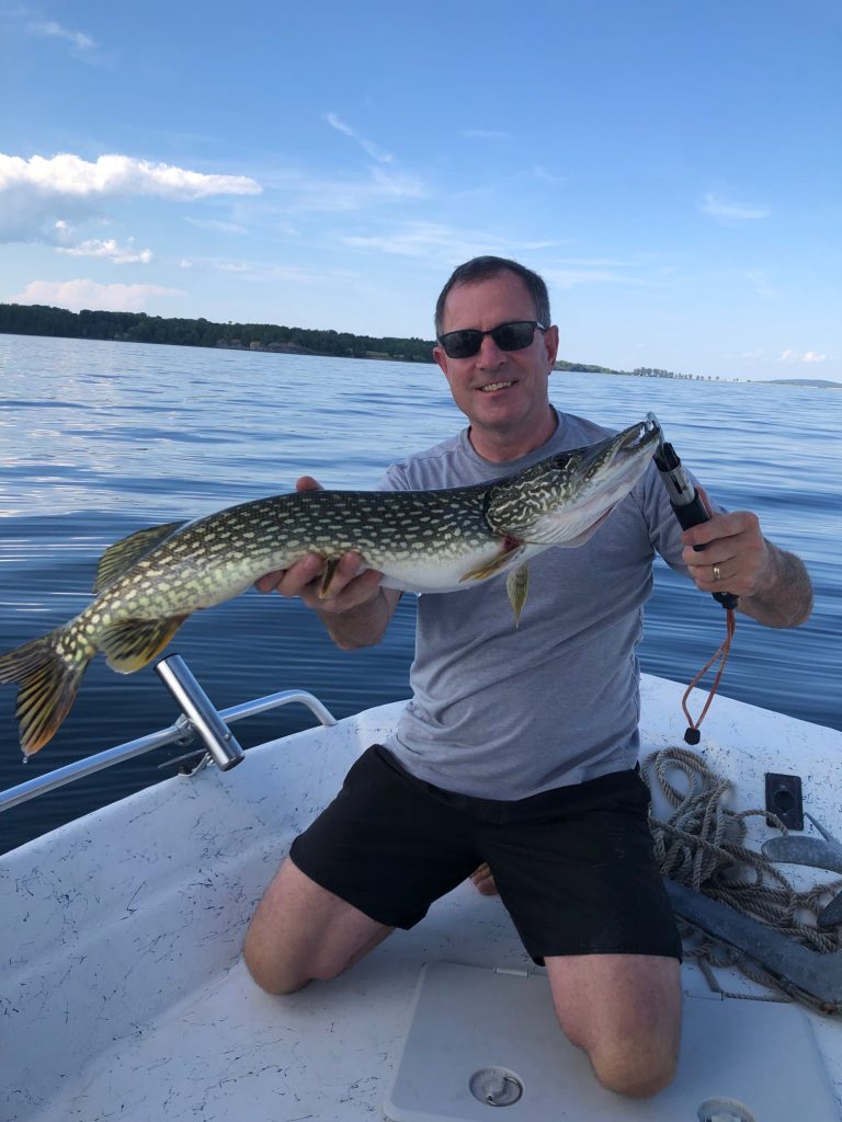Brian on his boat